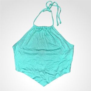Aqua crop top 🌺